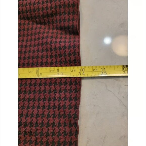 THEORY Burgundy Houndstooth Tunic or Mini Dress Size Large EUC - Picture 4 of 6